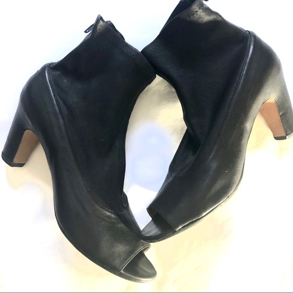 maison margiela peep toe booties